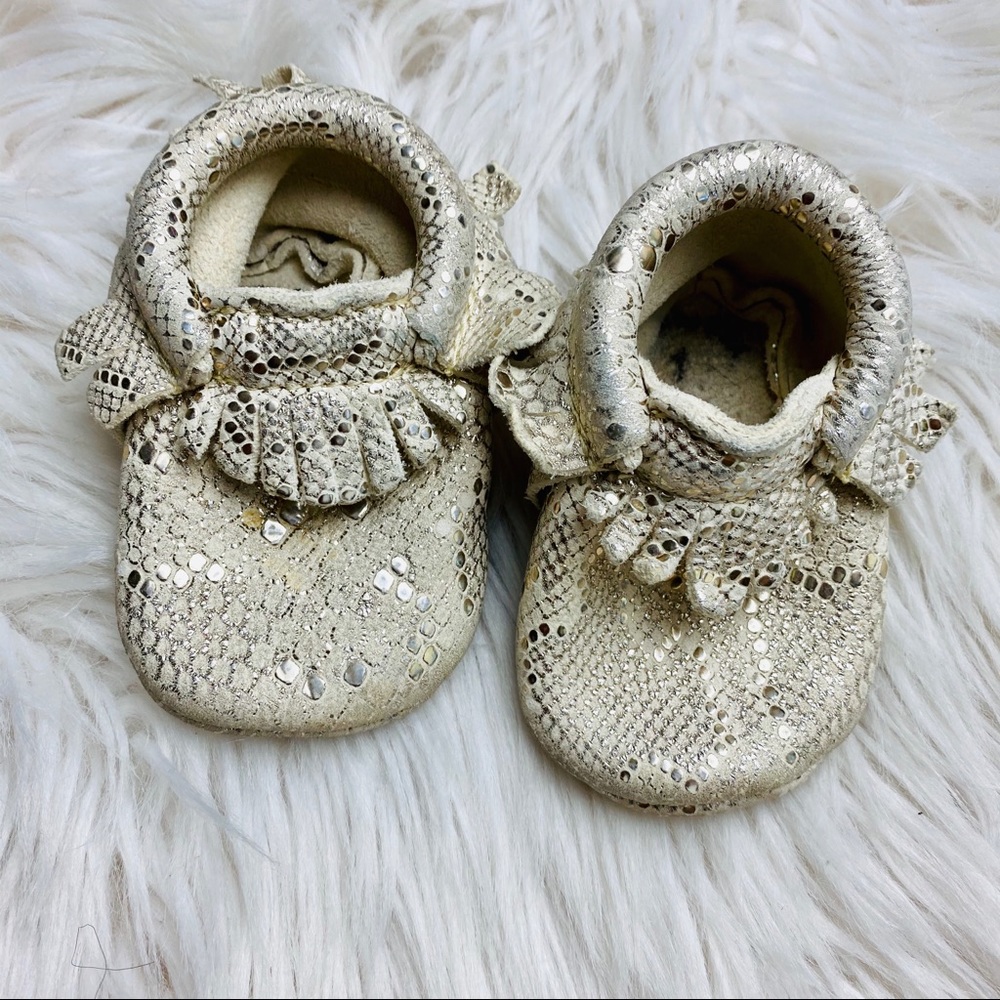 Snake Print Moccs - Soft Soles